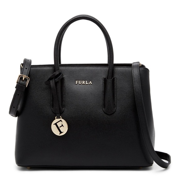 Furla | Bags | Black Furla Tessa Satchel Tote | Poshmark